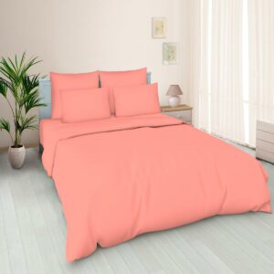 Бязь 220 см цвет Кораллово розовый пл.120 г.м²