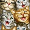 Полотно вафельное 150 см 35026-1 Котофеи